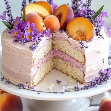 Lavender and Peach Dream Cake