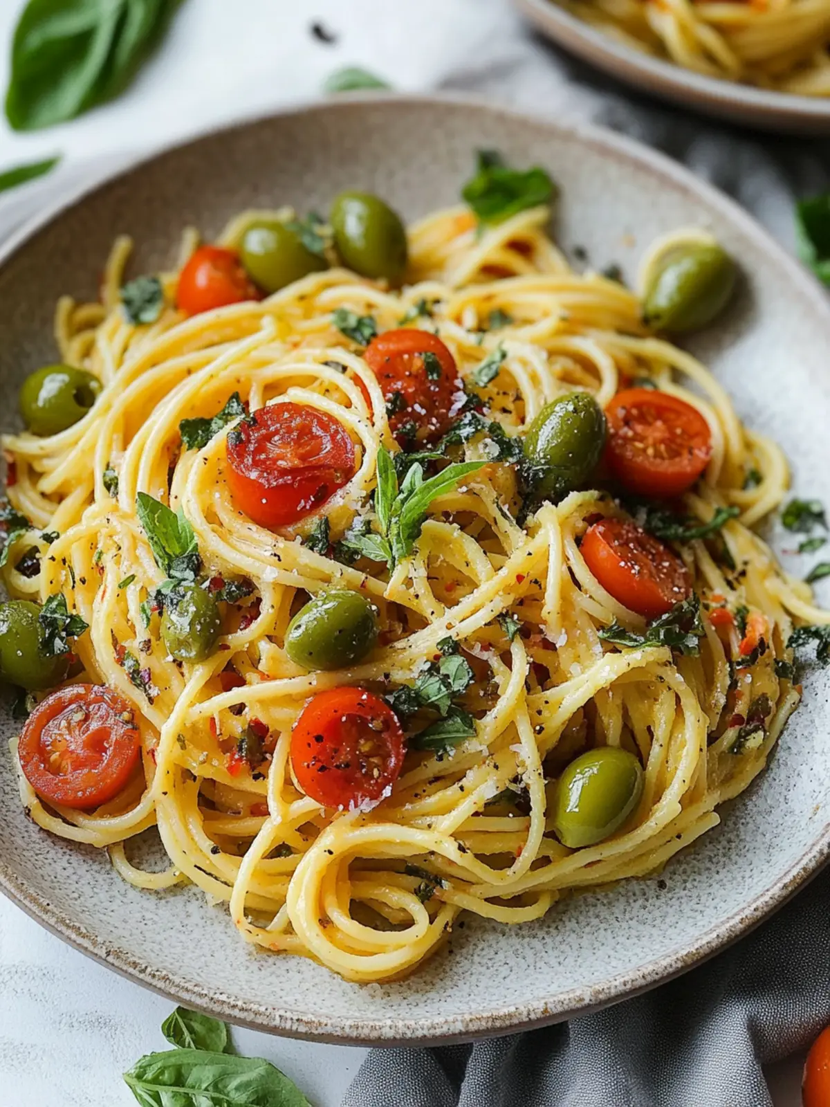 Green Olive Pasta recipe