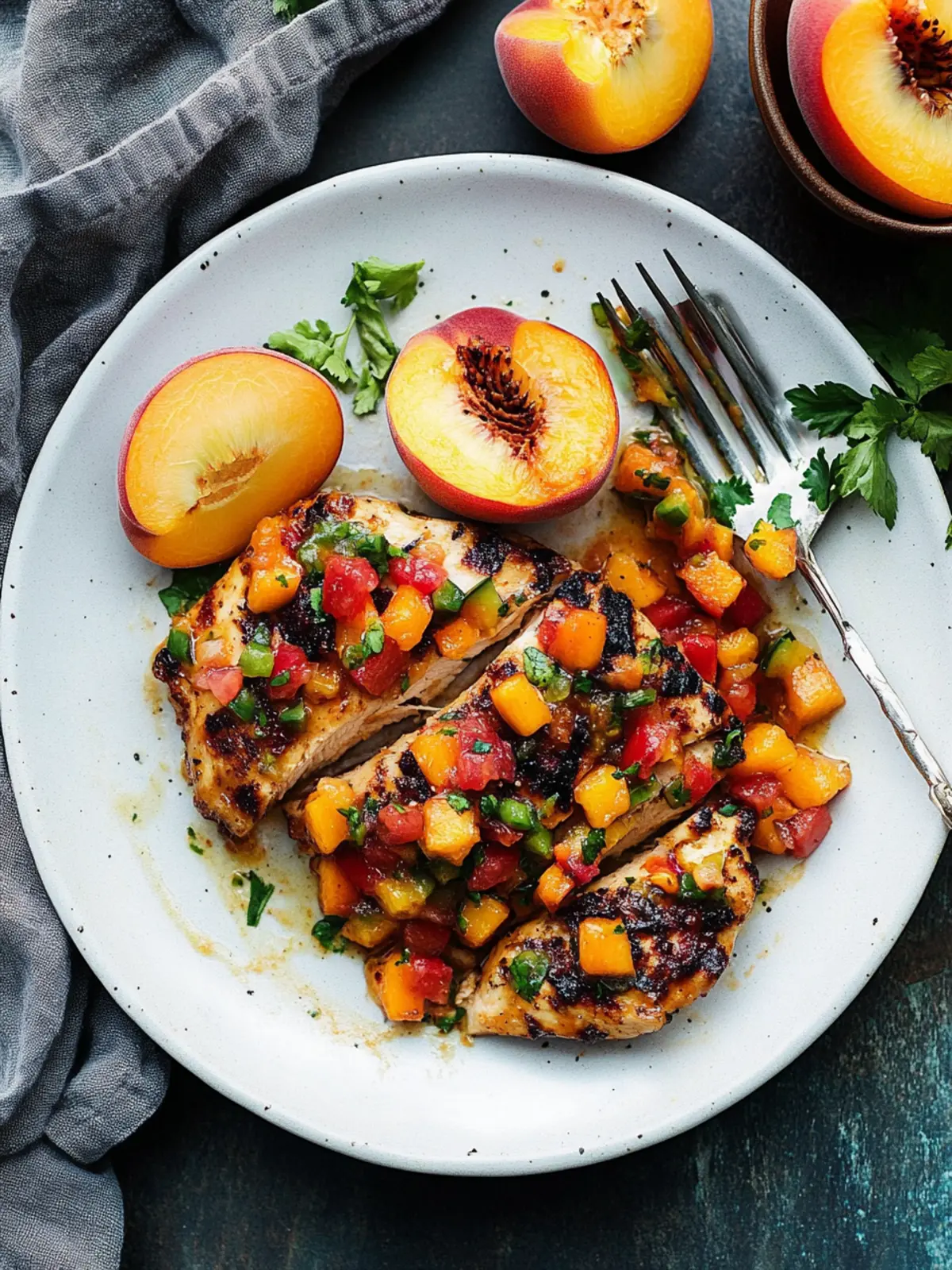 Grilled Peach Salsa Chicken: Bright Flavors for Summer Nights 4 Peach Salsa Chicken