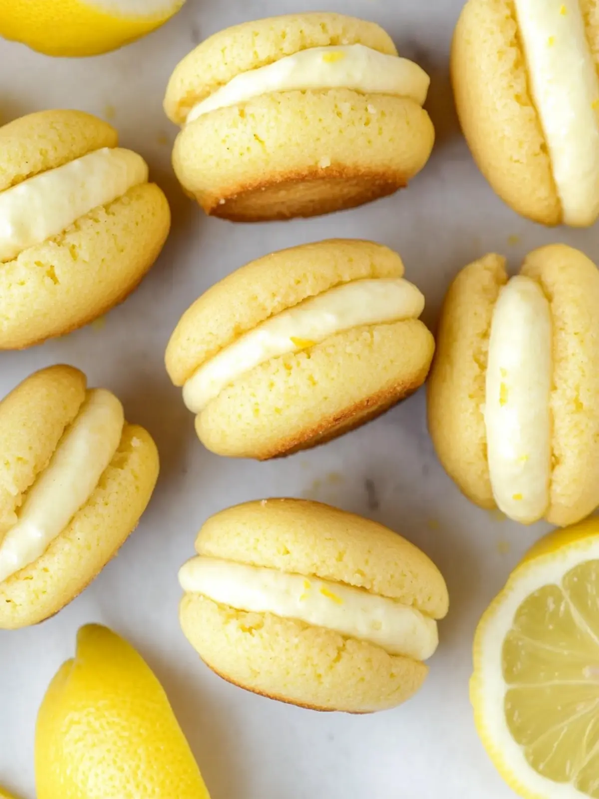 Miniature Whoopie Pies with Lemon Buttercream
