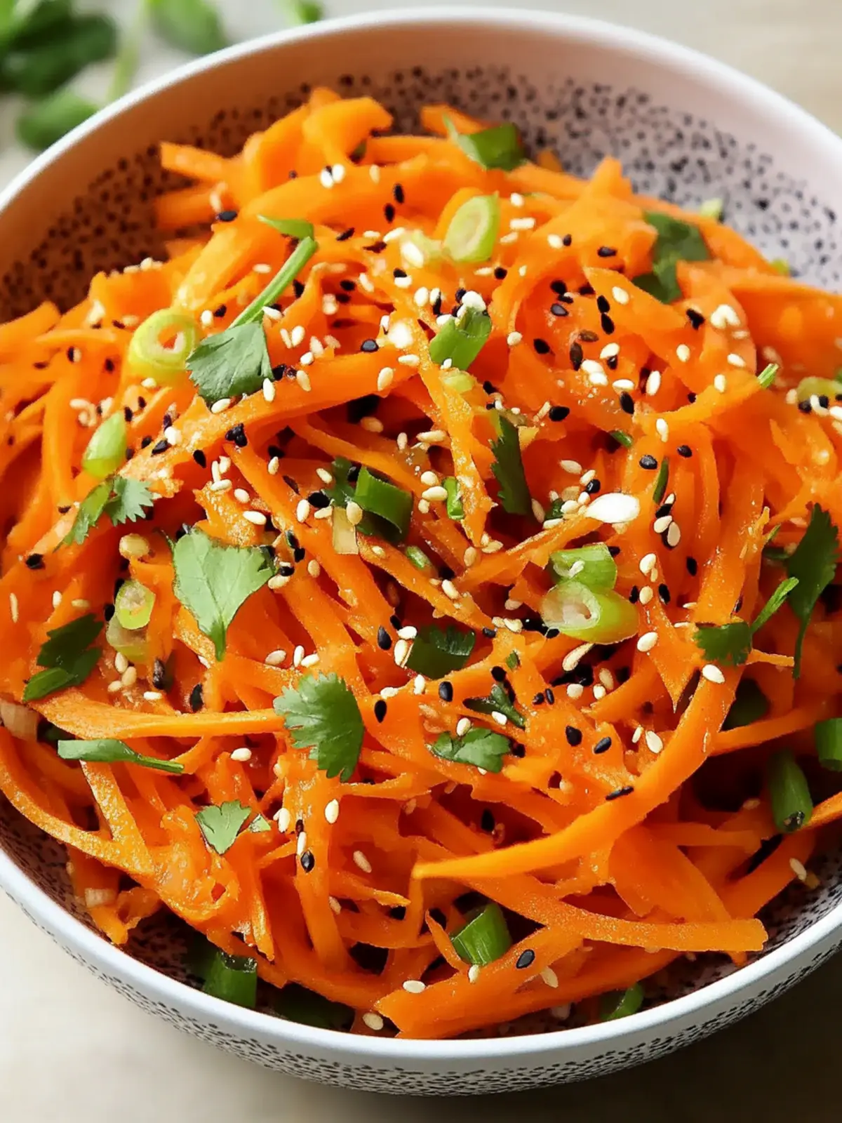 Asian Raw Carrot Salad