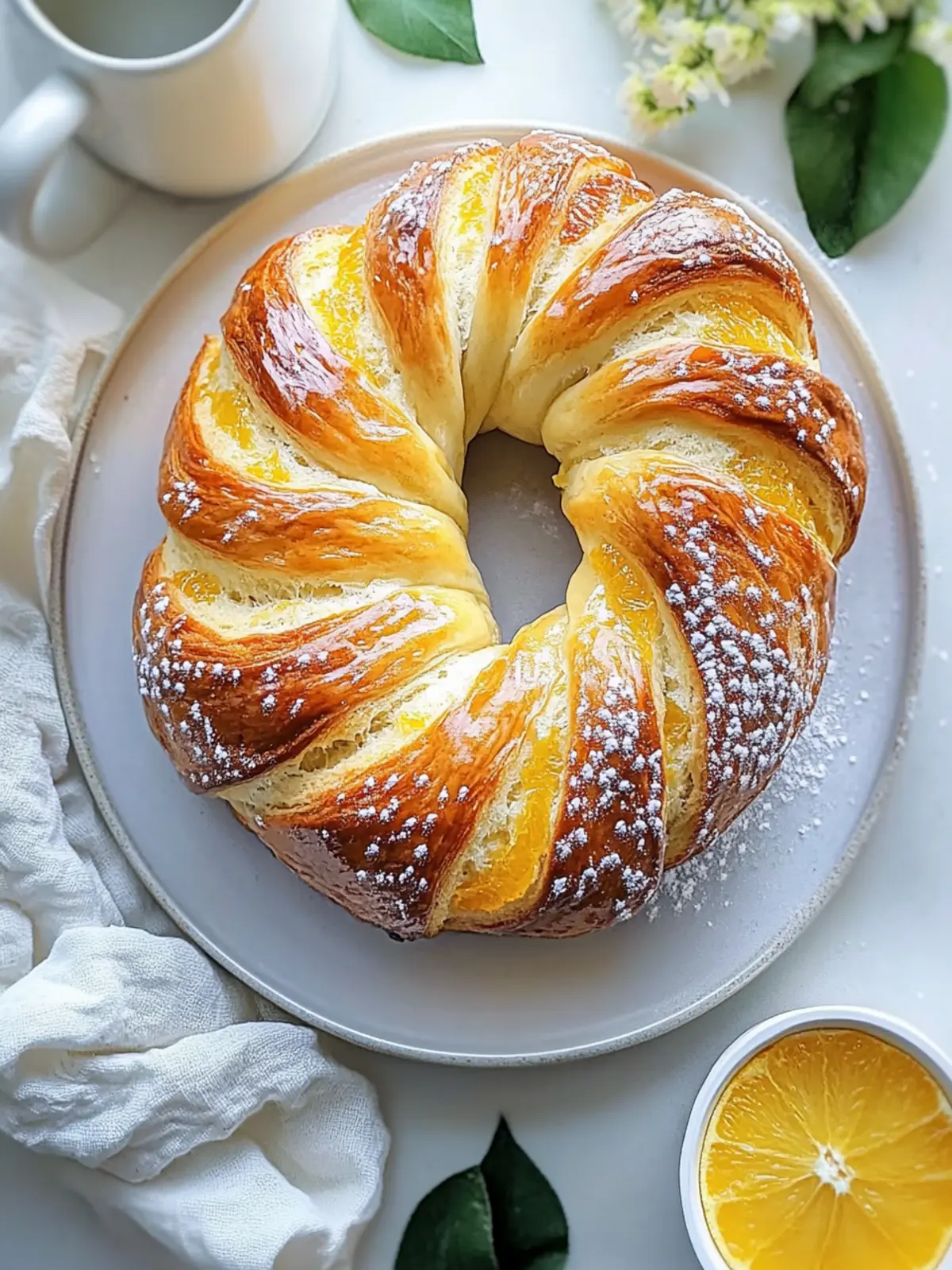 Orange Cardamom Breakfast Bread Twist