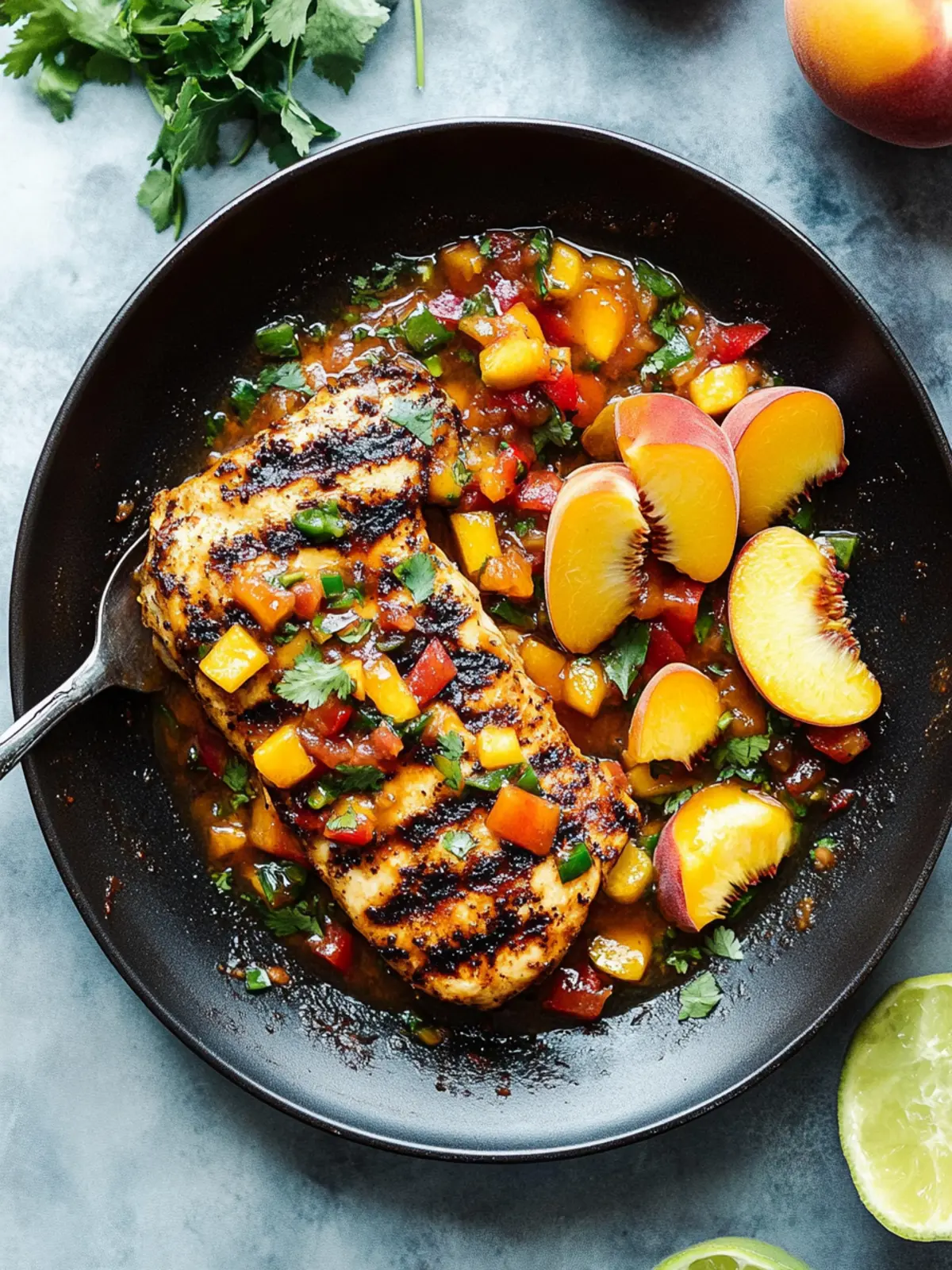 Grilled Peach Salsa Chicken: Bright Flavors for Summer Nights 3 Peach Salsa Chicken