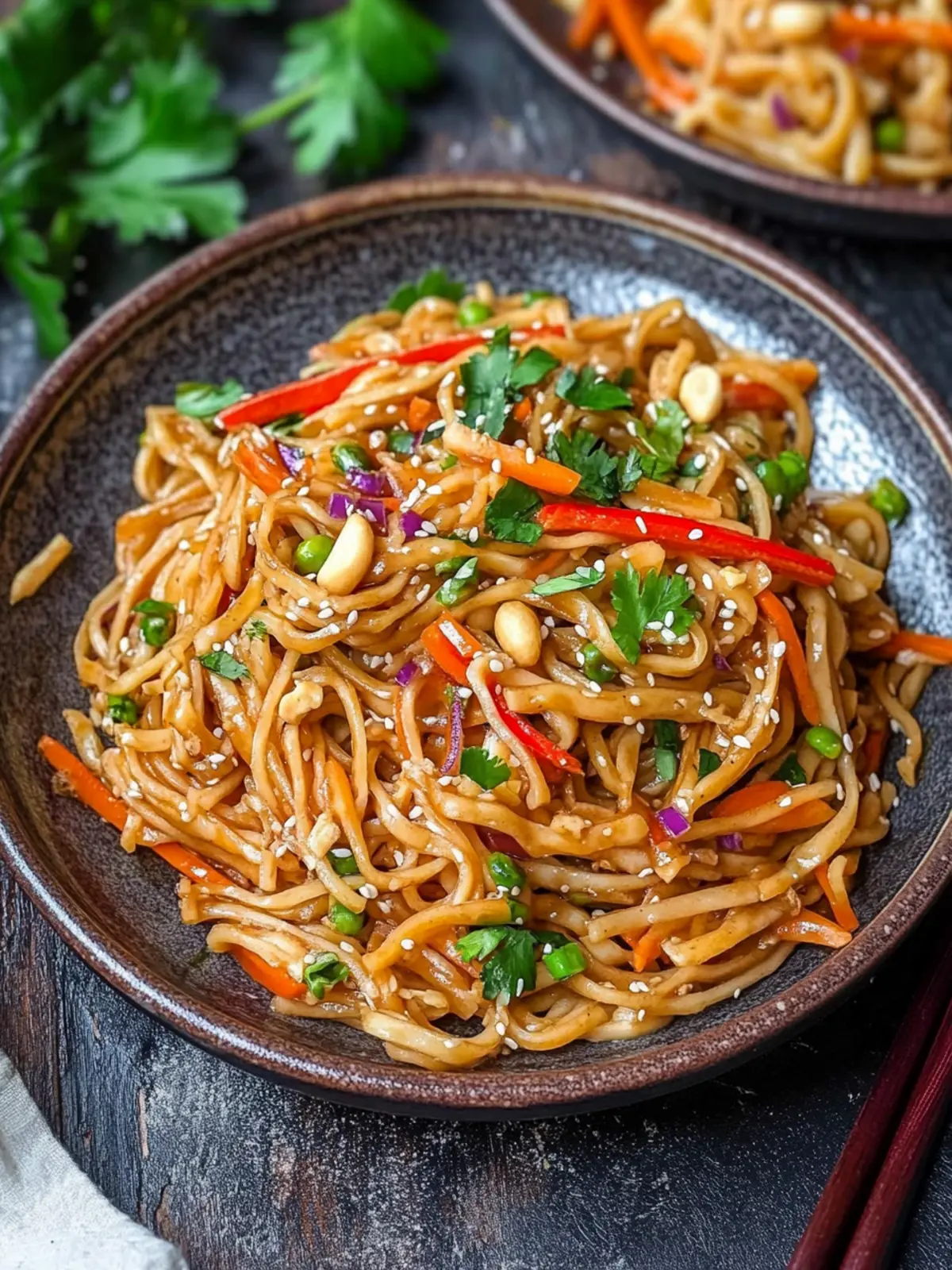 Stir-Fried Peanut Sesame Noodles