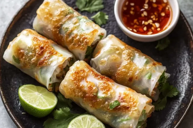 Oven-Fresh Crispy Rice Paper Spring Rolls (Baked, Not Fried!)