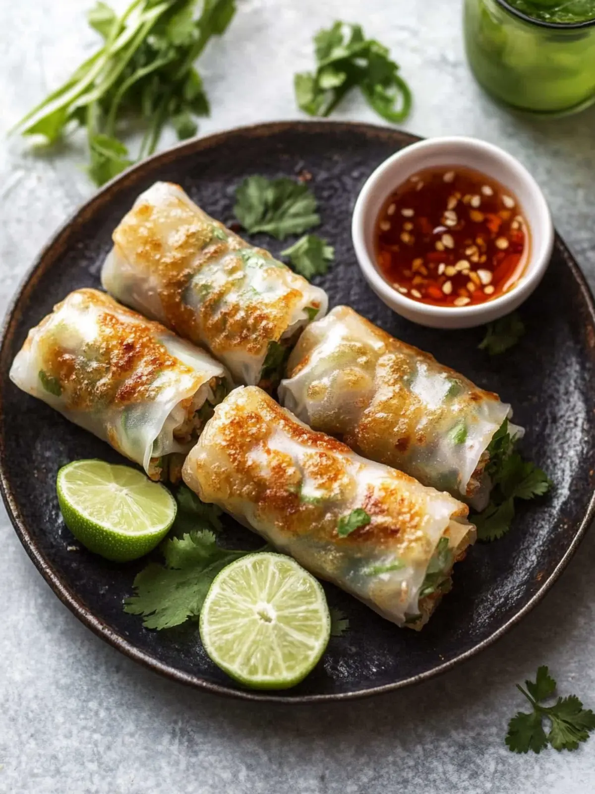 Oven-Fresh Crispy Rice Paper Spring Rolls for Guilt-Free Snacking 5 Oven-Fresh Crispy Rice Paper Spring Rolls (Baked, Not Fried!)