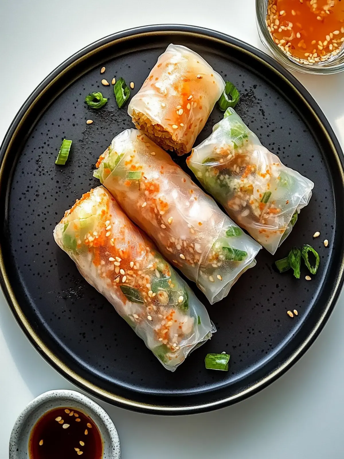 Air Fryer Rice Paper Noodle Rolls
