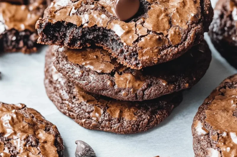 Chewy, Fudgy Flourless Chocolate Cookies