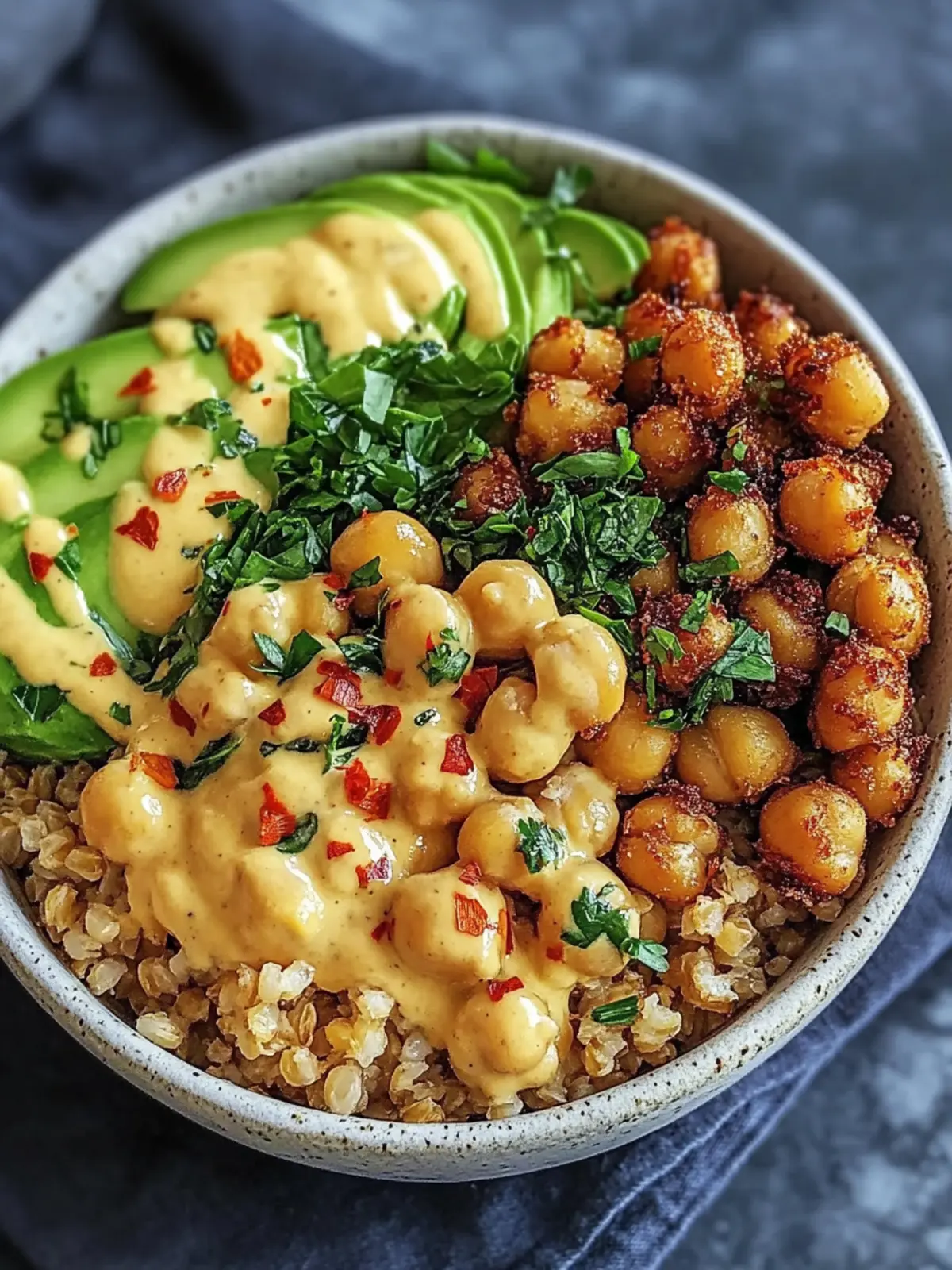 Crispy Chickpea Grain Bowl