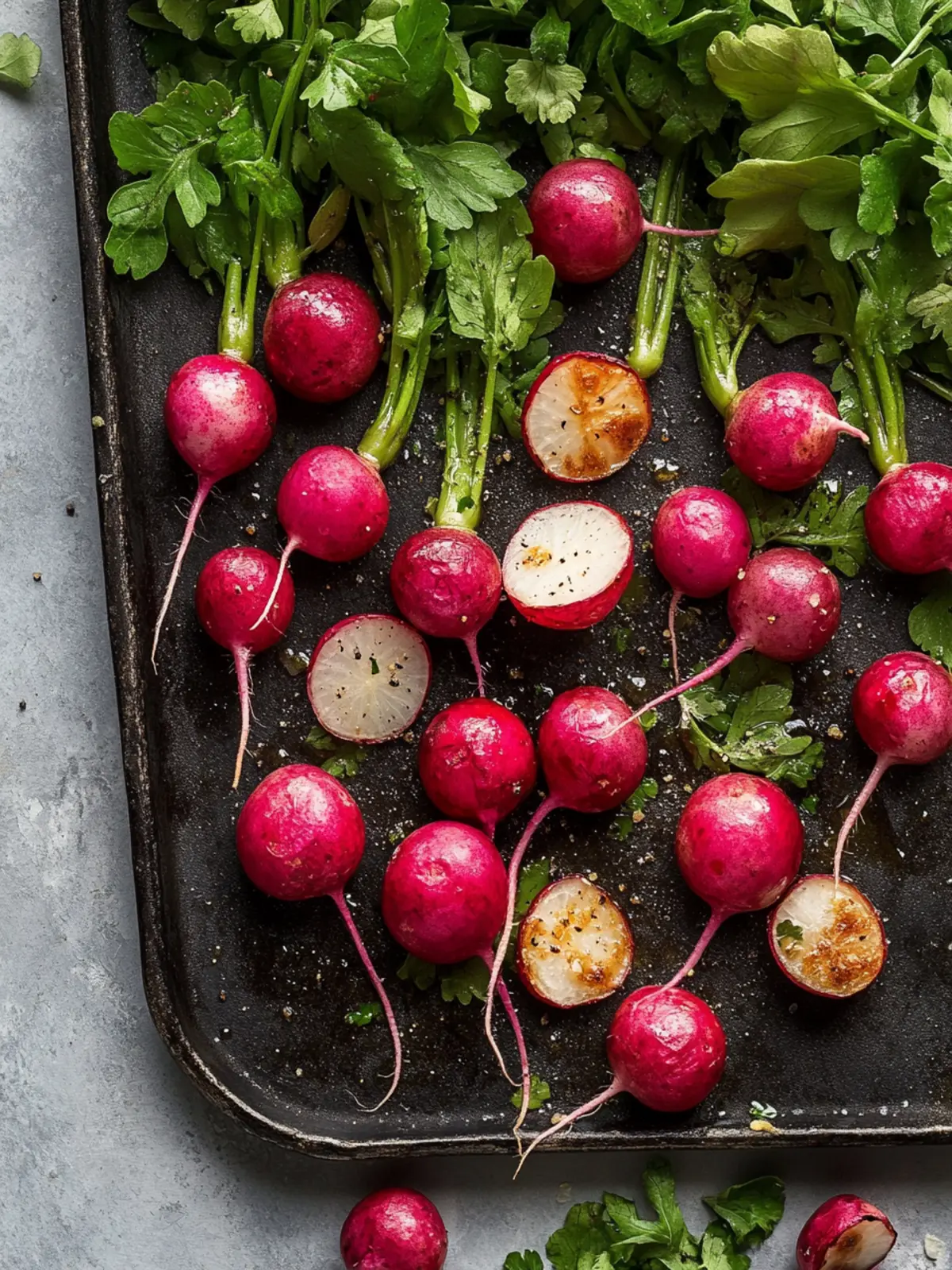 25-Minute Garlic Roasted Radishes