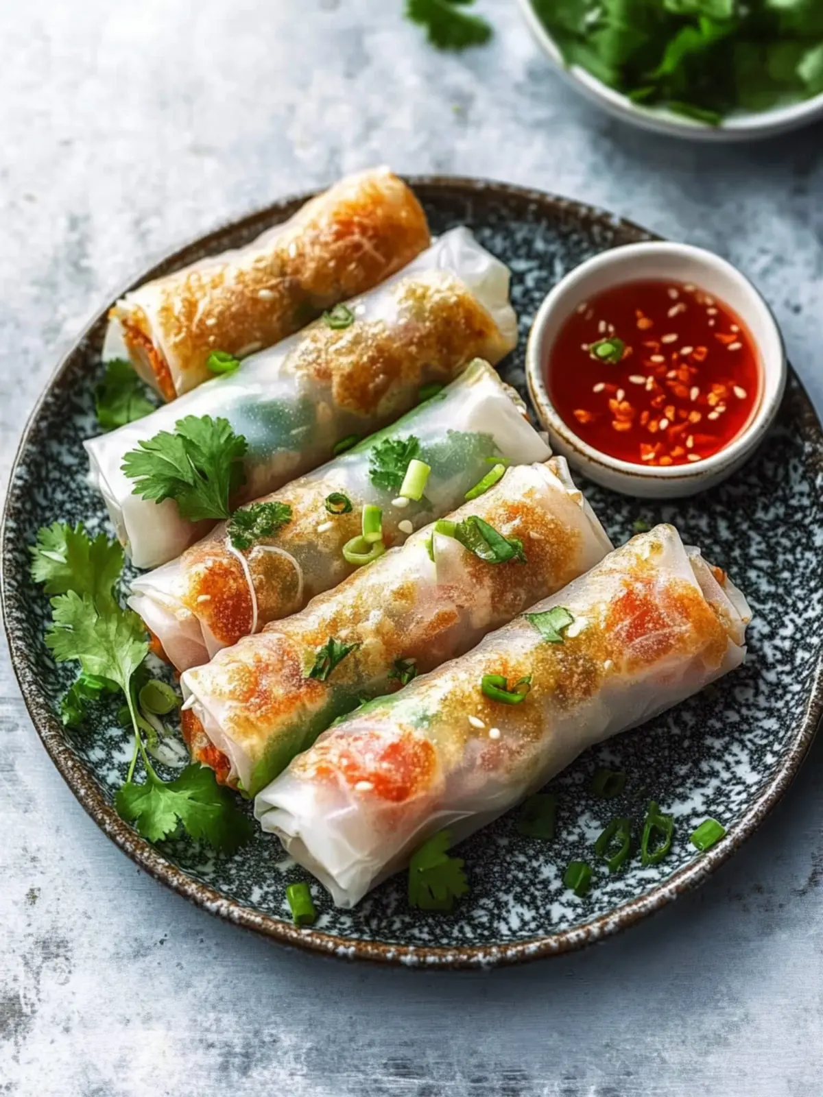 Oven-Fresh Crispy Rice Paper Spring Rolls for Guilt-Free Snacking 3 Oven-Fresh Crispy Rice Paper Spring Rolls (Baked, Not Fried!)