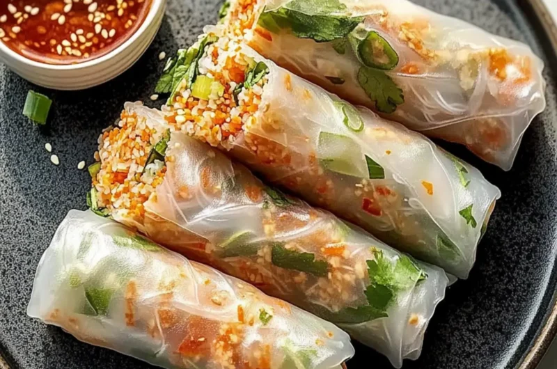 Air Fryer Rice Paper Noodle Rolls