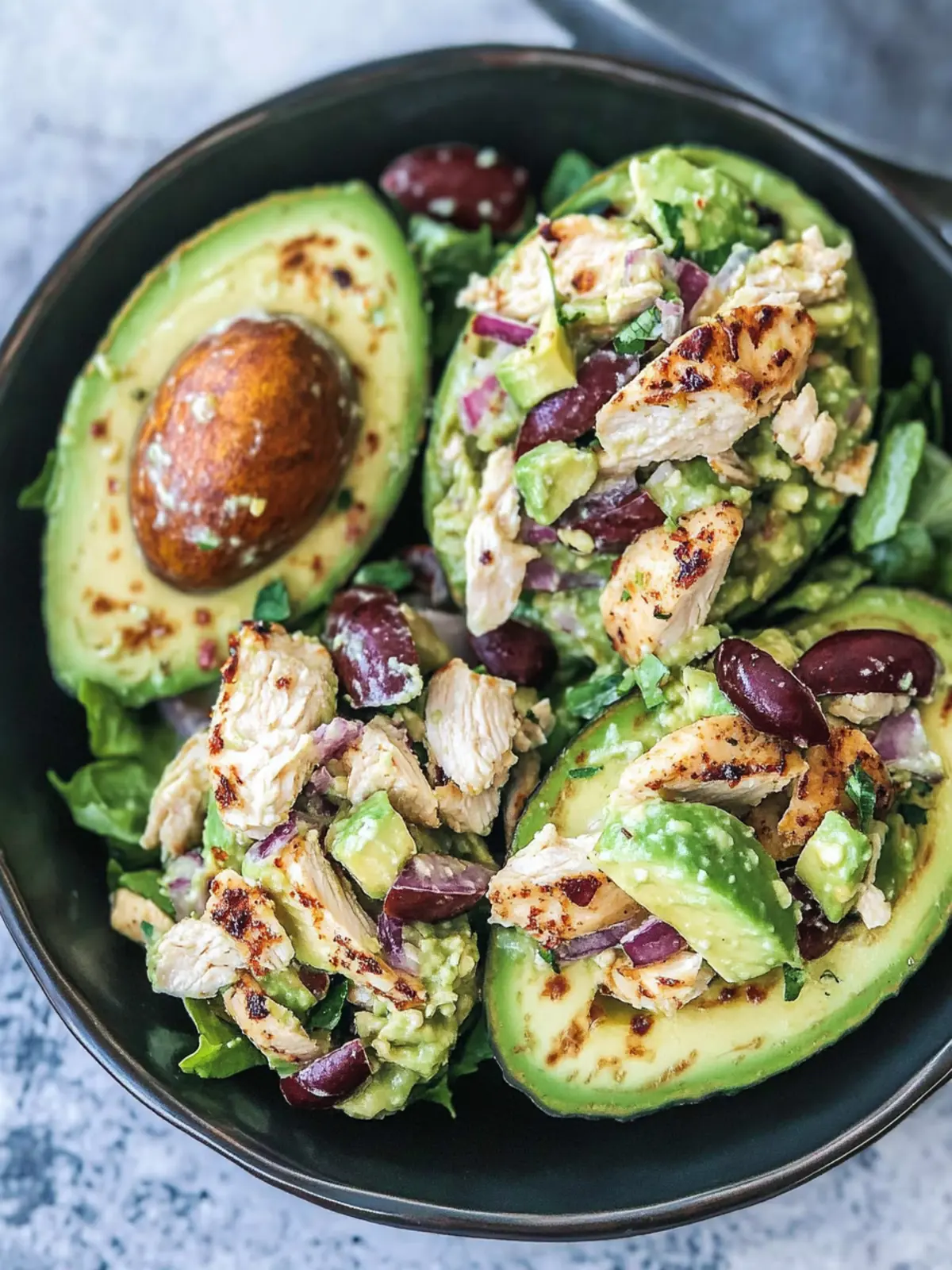 Stuffed Avocado Chicken Salad