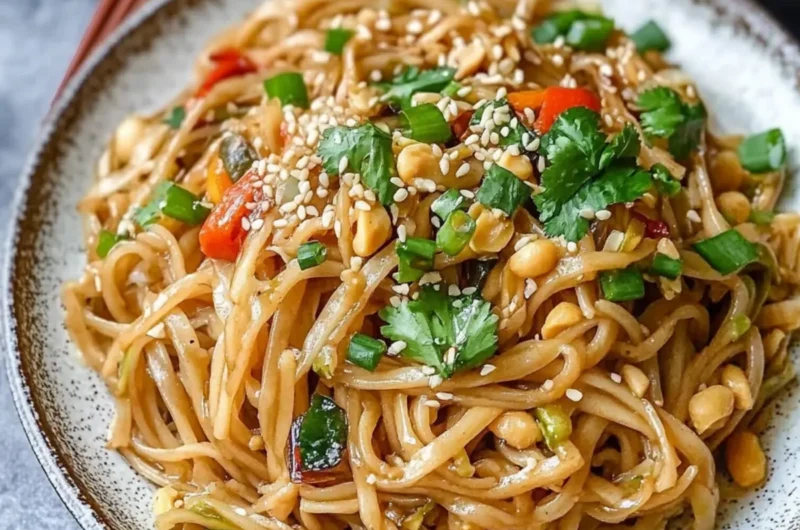 Stir-Fried Peanut Sesame Noodles