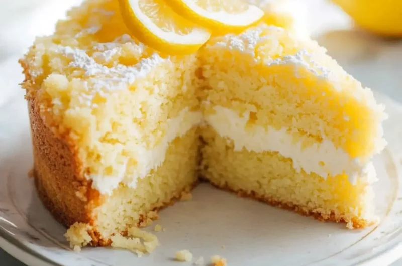 Lemon Coffee Cake with Lemon Cream Cheese Filling