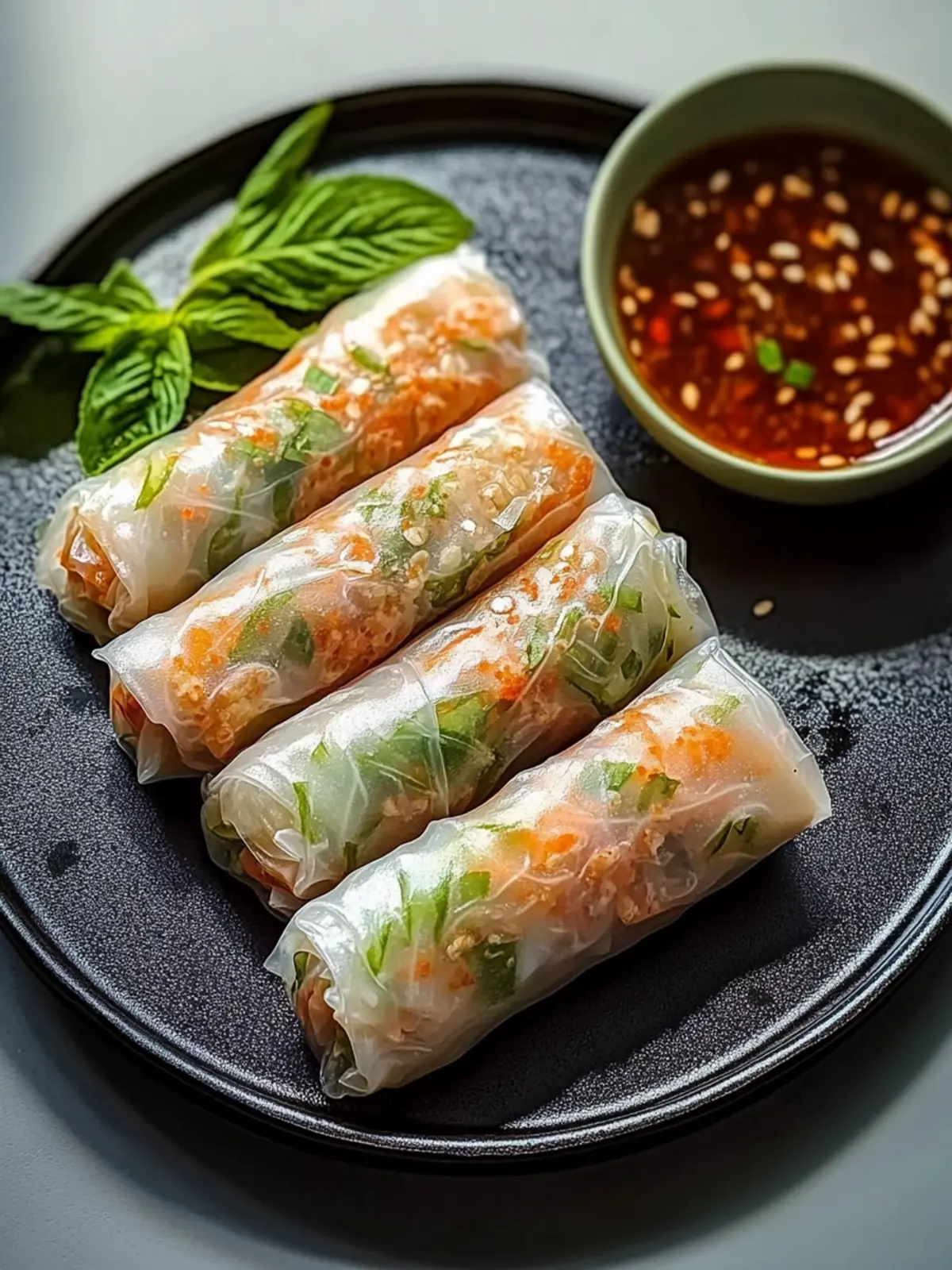 Air Fryer Rice Paper Noodle Rolls
