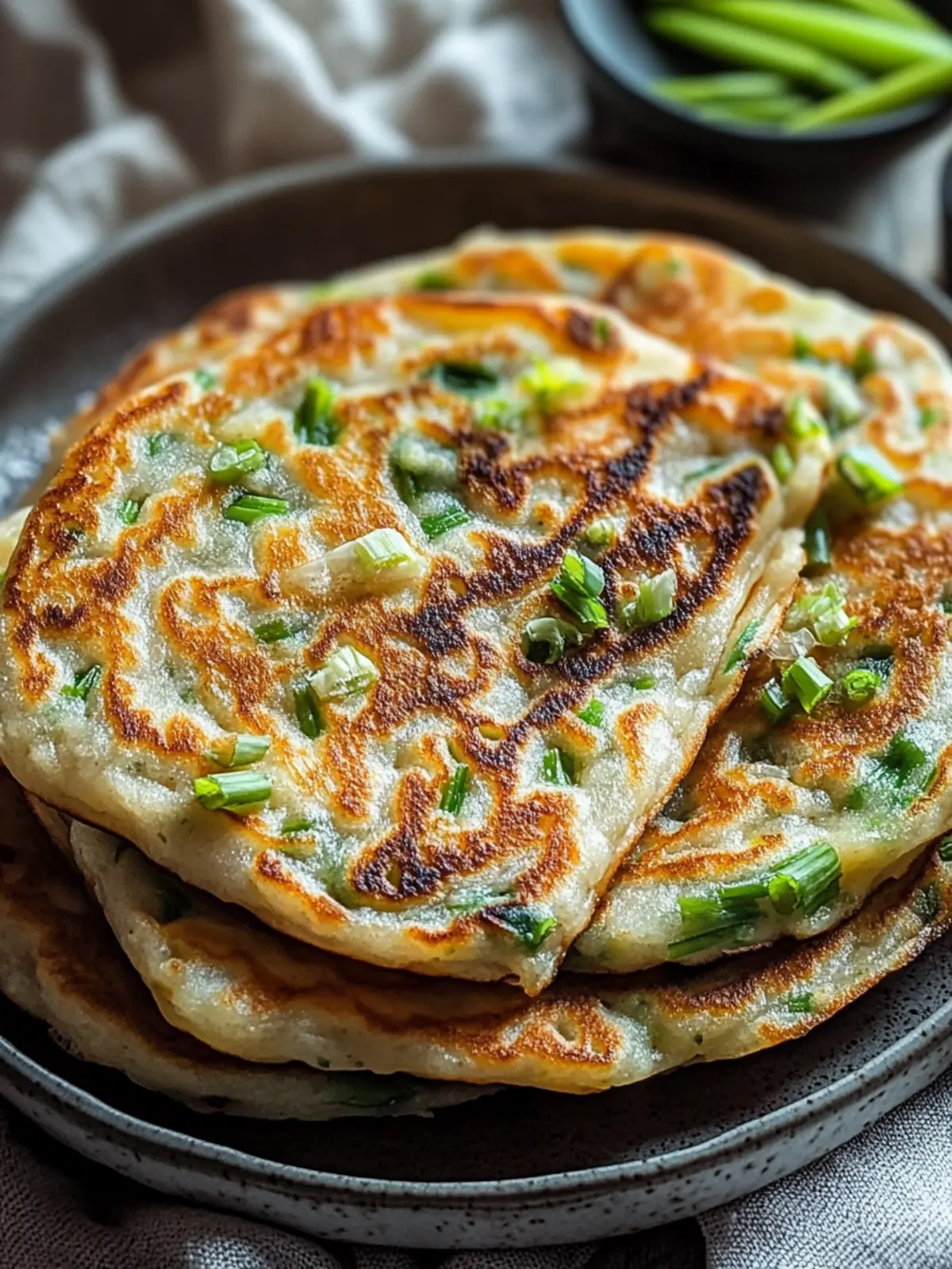 Crispy Chinese Scallion Pancakes