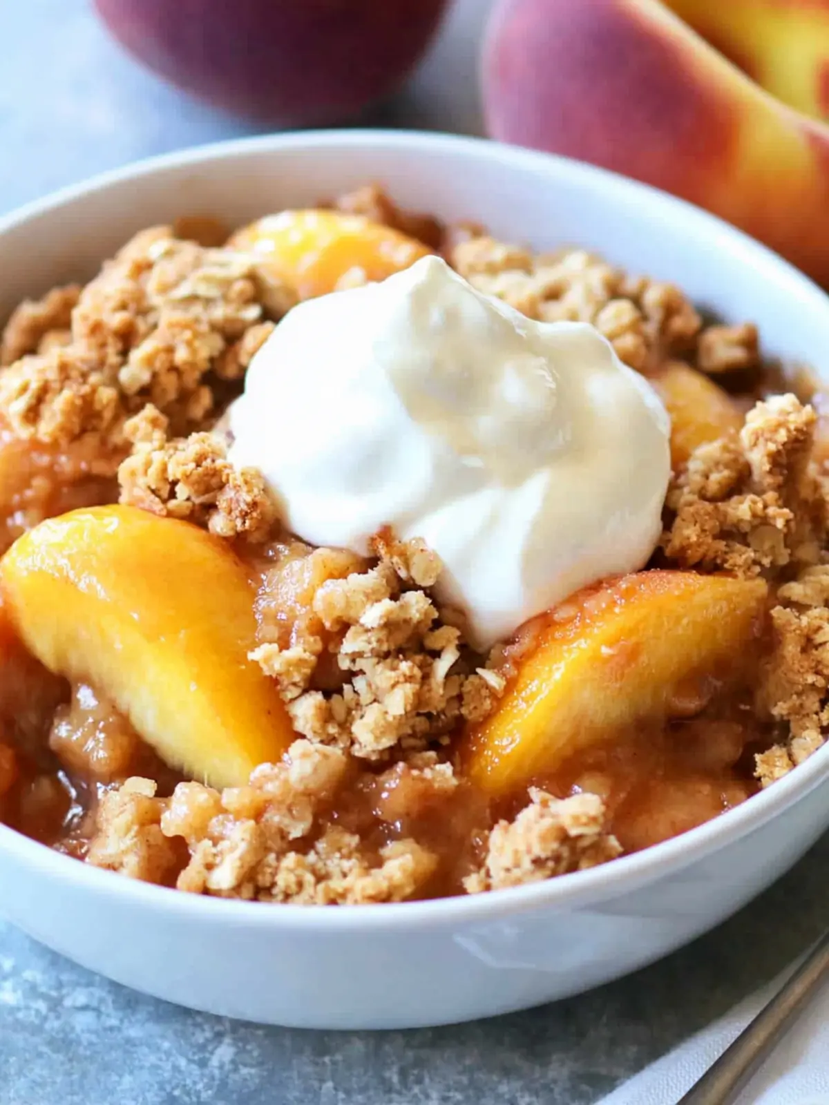BEST Peach Crisp