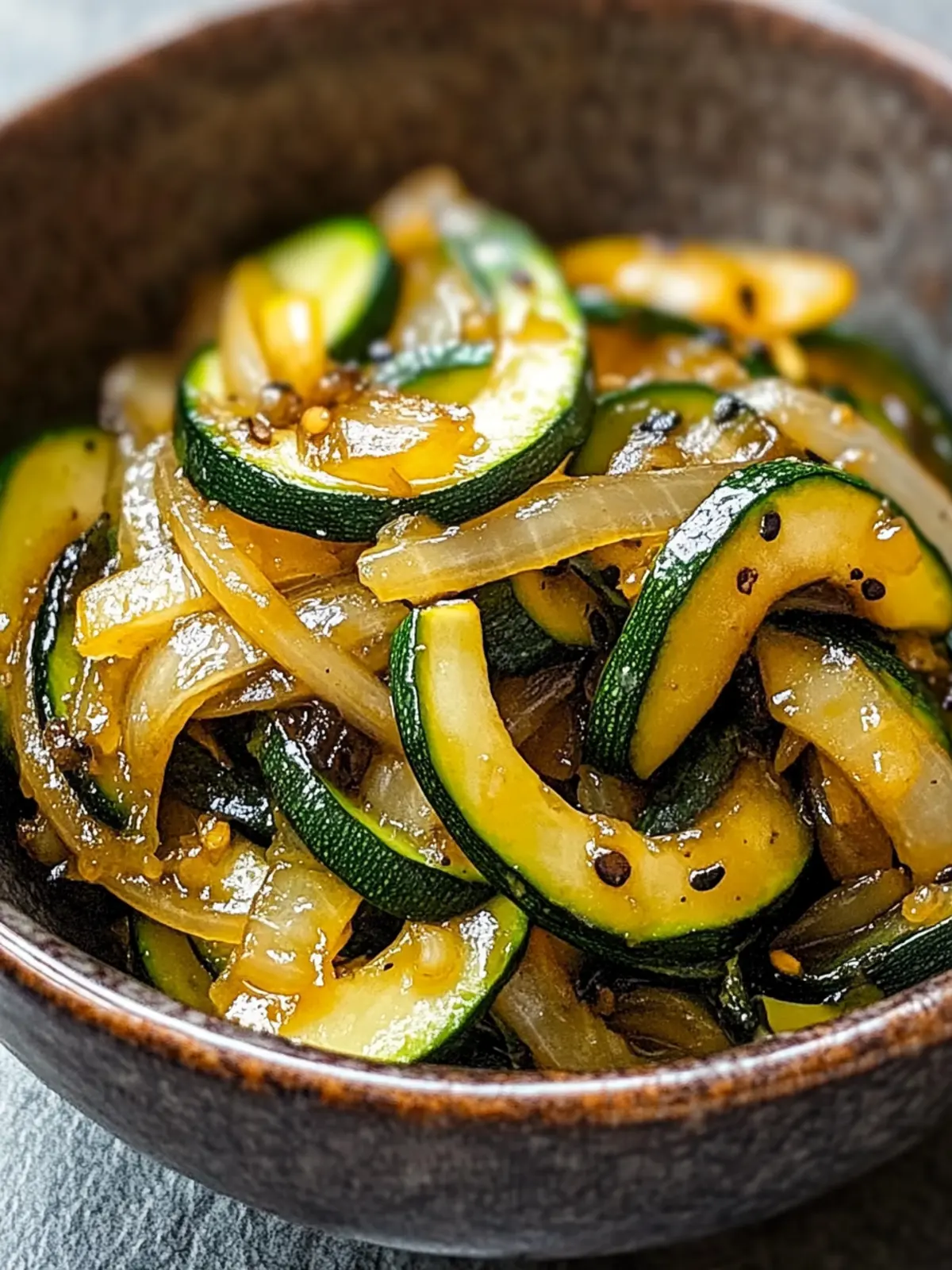 Japanese Zucchini and Onion Stir Fry