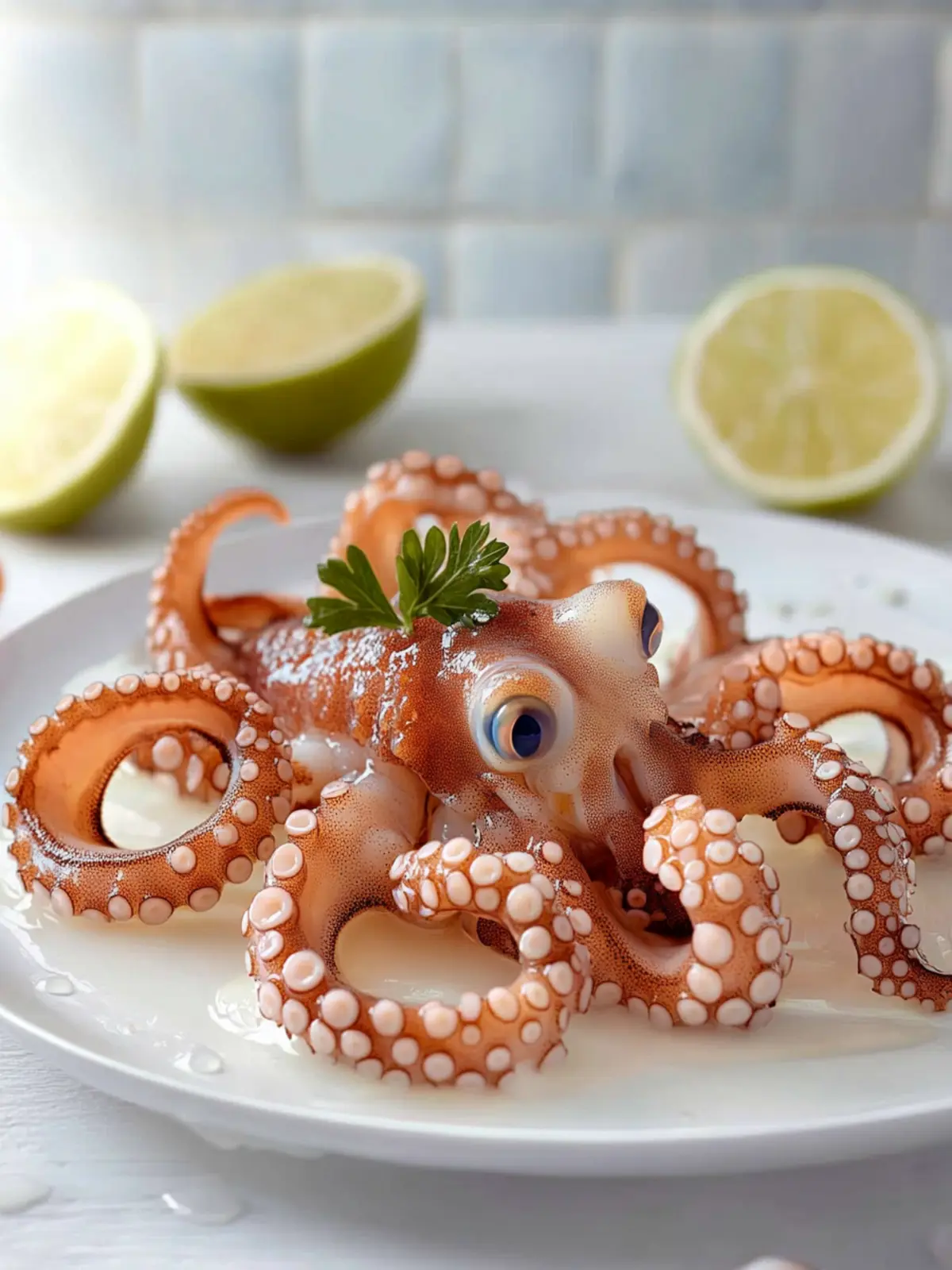 Tender Baby Octopus with Garlic: A Flavorful Seafood Delight 3 Baby Octopus