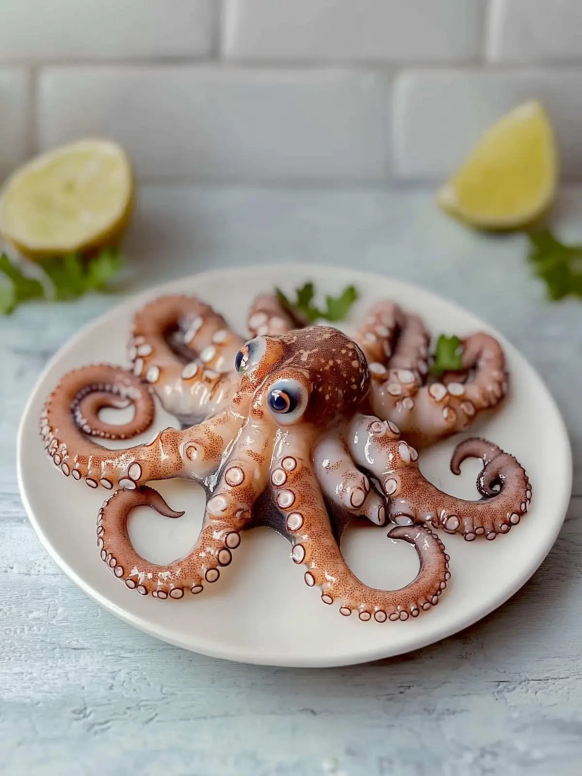 Tender Baby Octopus with Garlic: A Flavorful Seafood Delight 2 Baby Octopus