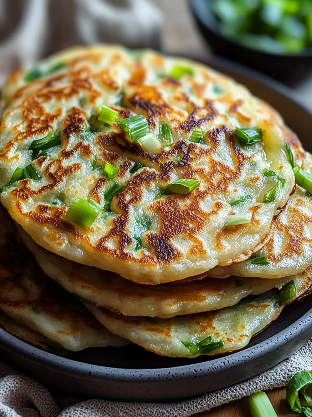 Crispy Chinese Scallion Pancakes