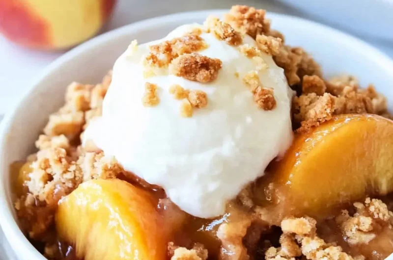BEST Peach Crisp