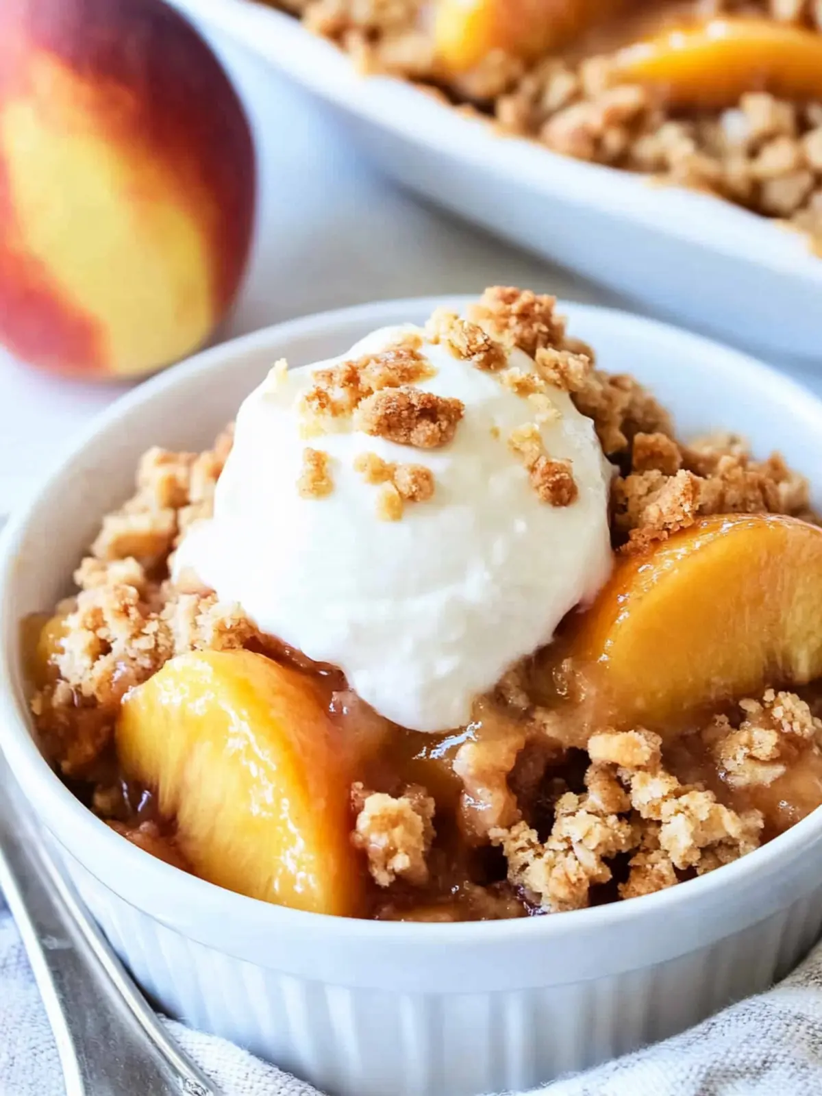 BEST Peach Crisp
