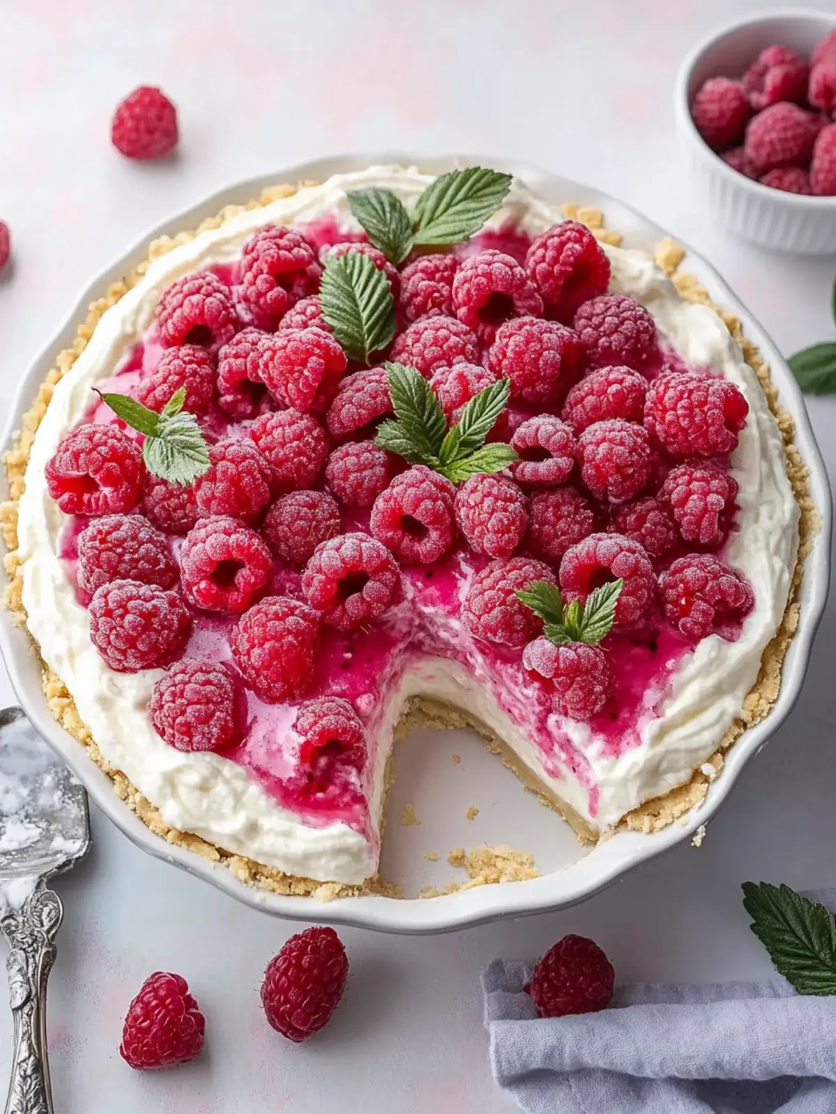 Raspberry Cream Pie