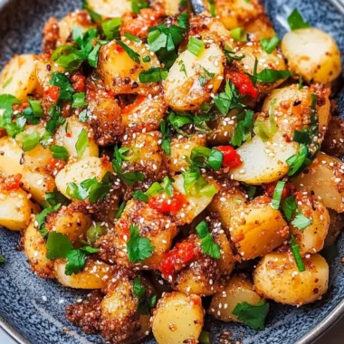 Crispy Gochujang Potato Salad