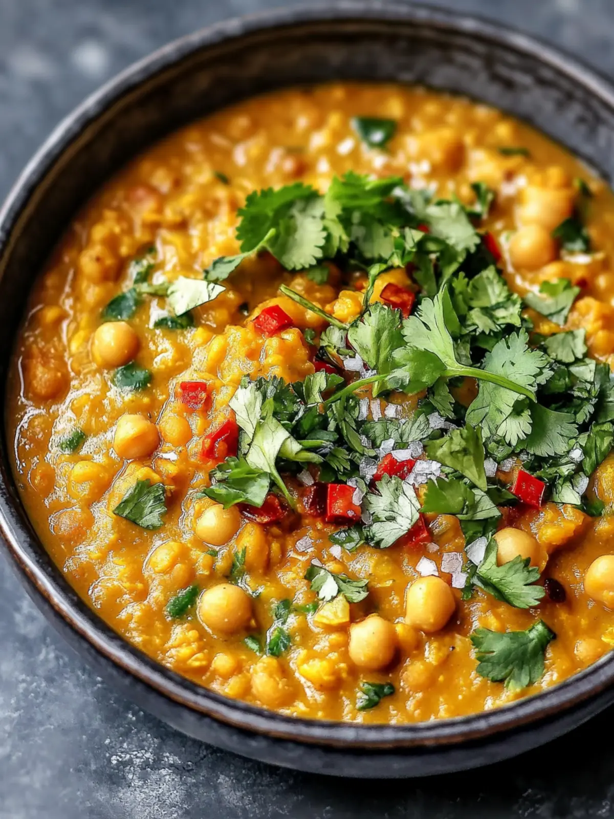 Easy & Delicious Creamy Chickpea & Red Lentil Curry