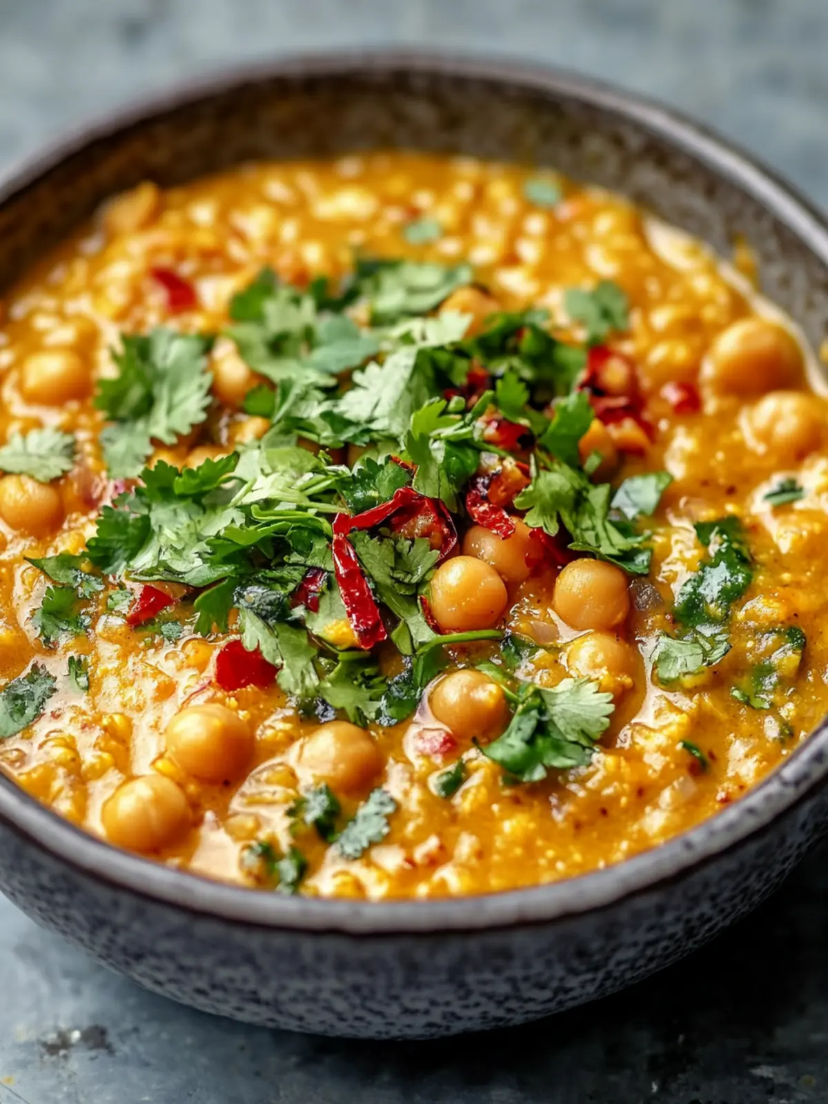Easy & Delicious Creamy Chickpea & Red Lentil Curry