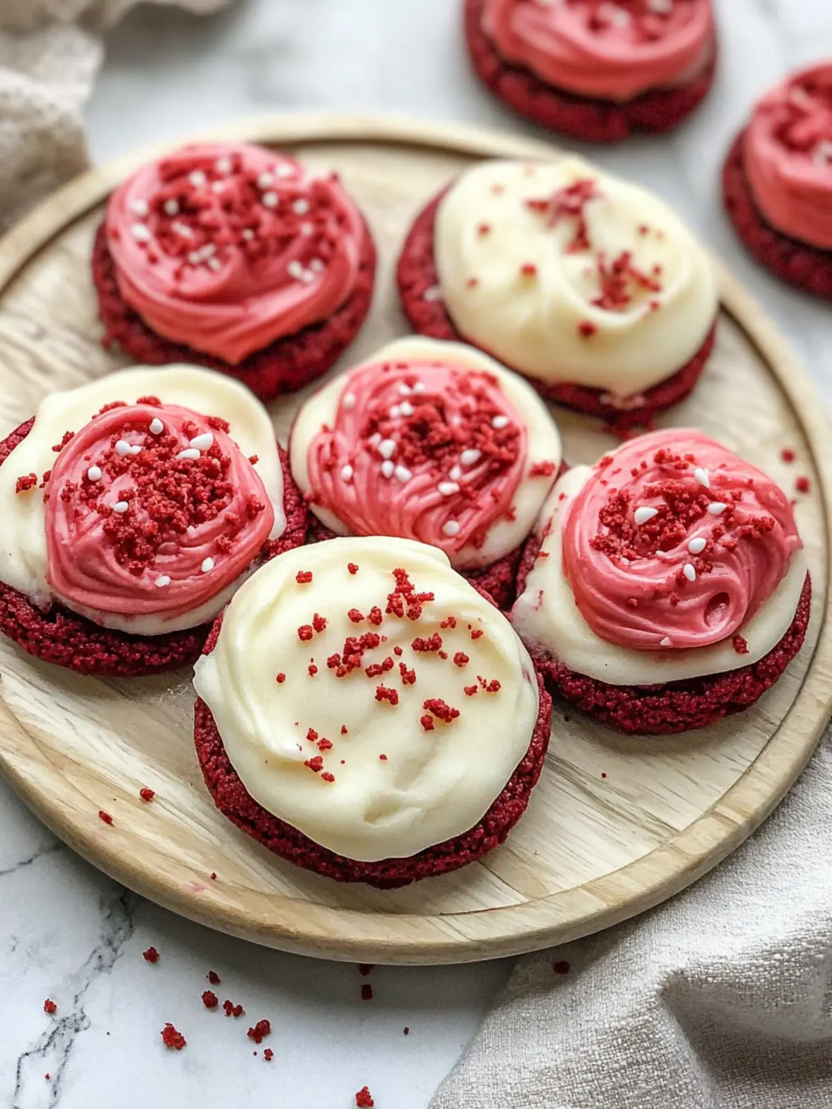 Frosted Red Velvet Cake Mix Cookies That Wow Your Taste Buds 3 Frosted Red Velvet Cake Mix Cookies