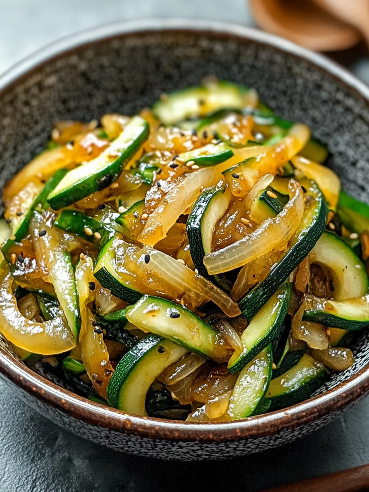 Japanese Zucchini and Onion Stir Fry