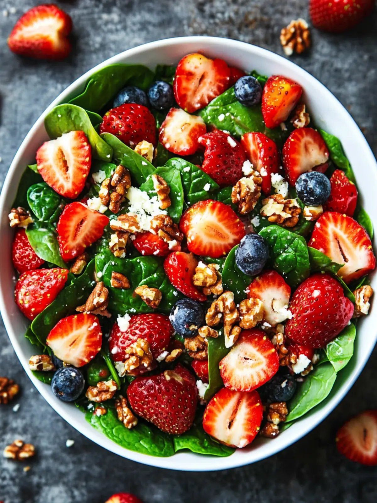 15-Minute Strawberry Spinach Salad