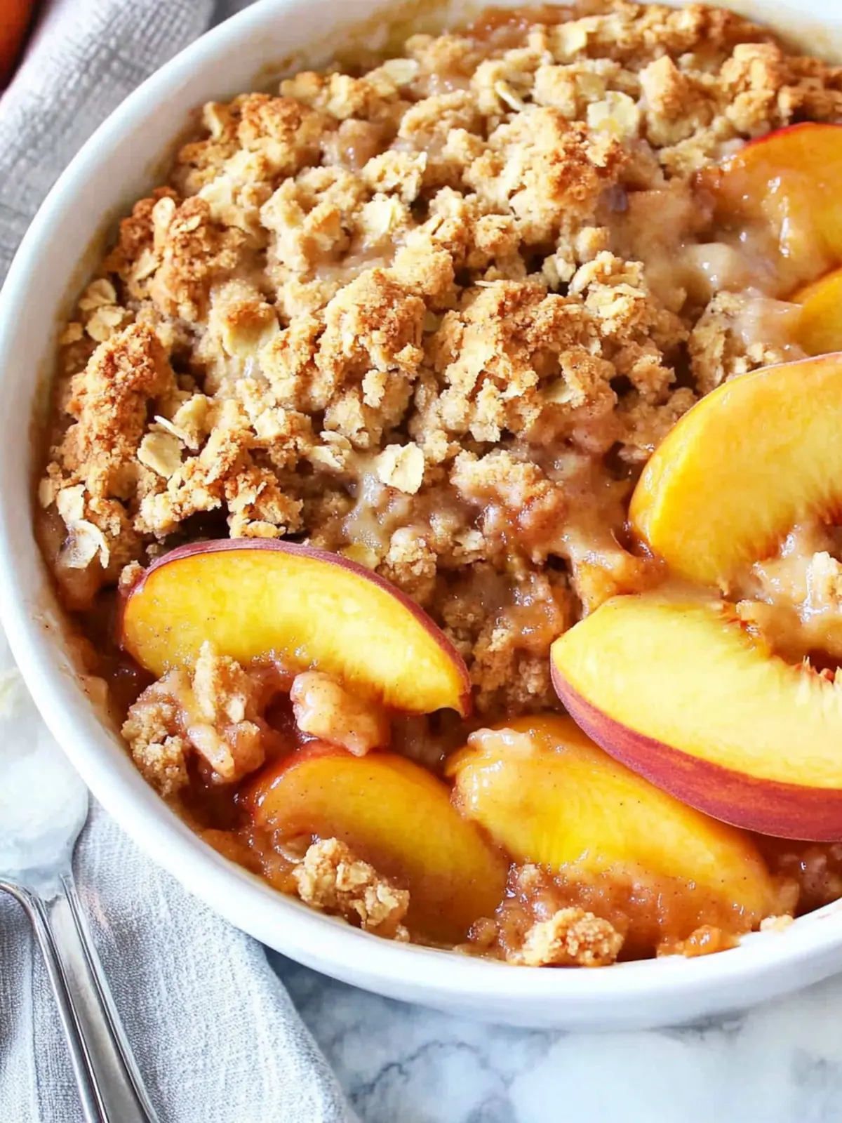 BEST Peach Crisp