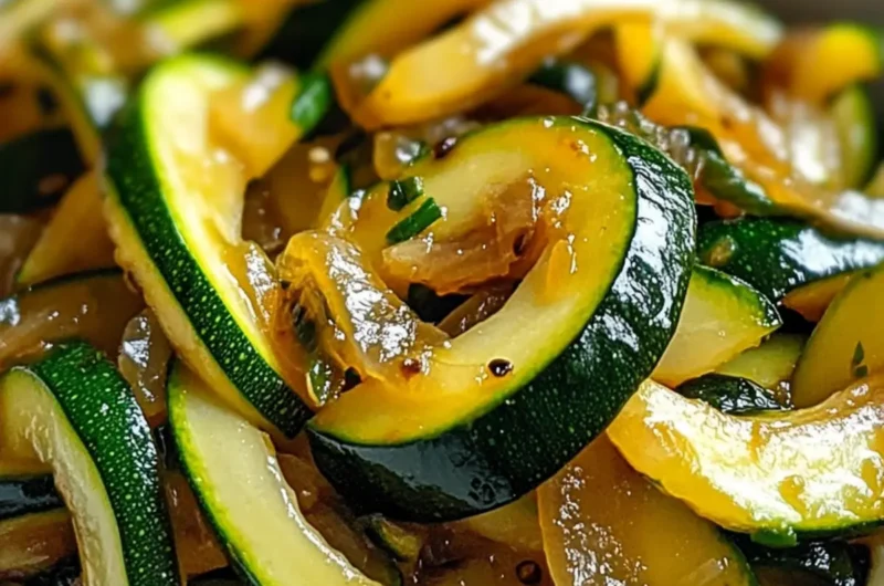 Japanese Zucchini and Onion Stir Fry