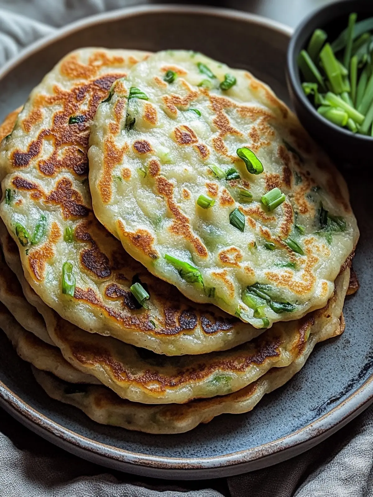 Crispy Chinese Scallion Pancakes