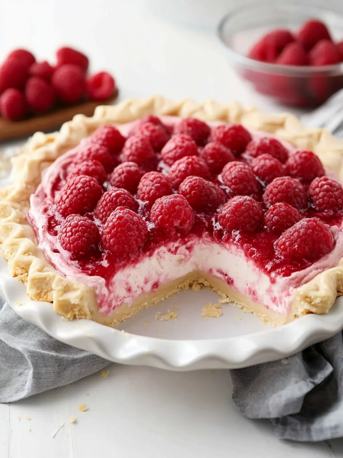 Raspberry Cream Pie