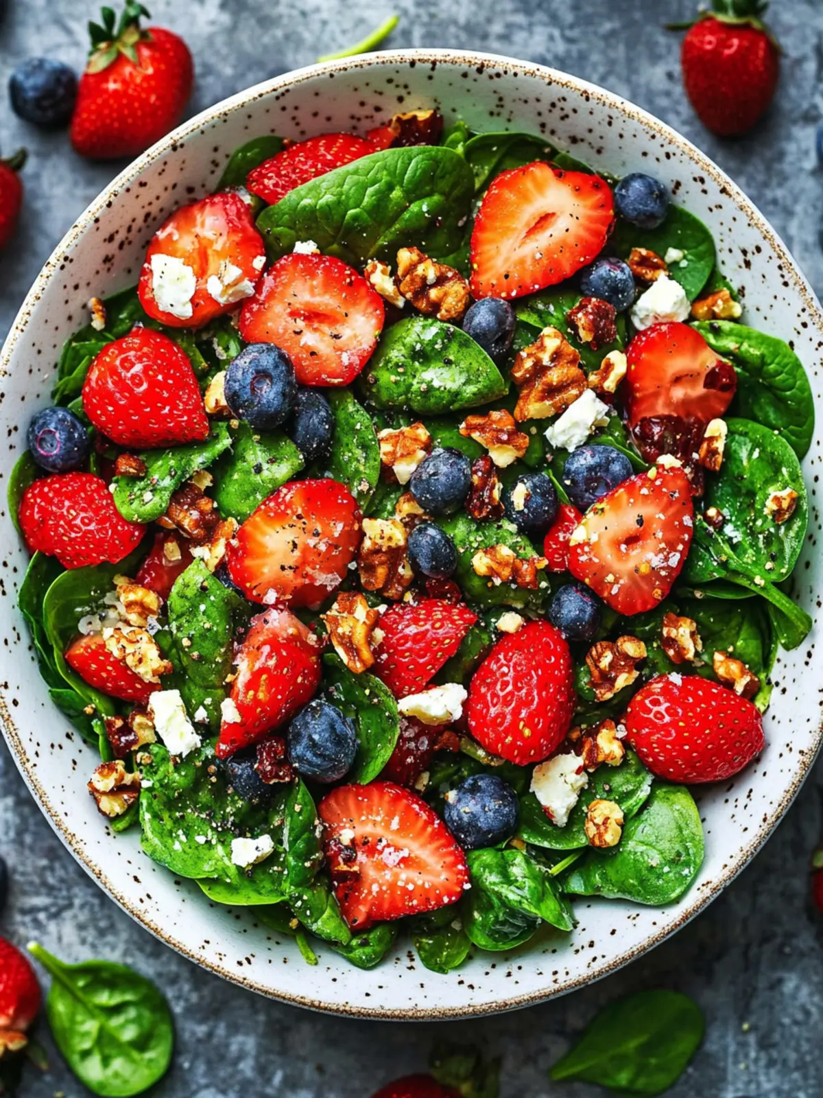 15-Minute Strawberry Spinach Salad