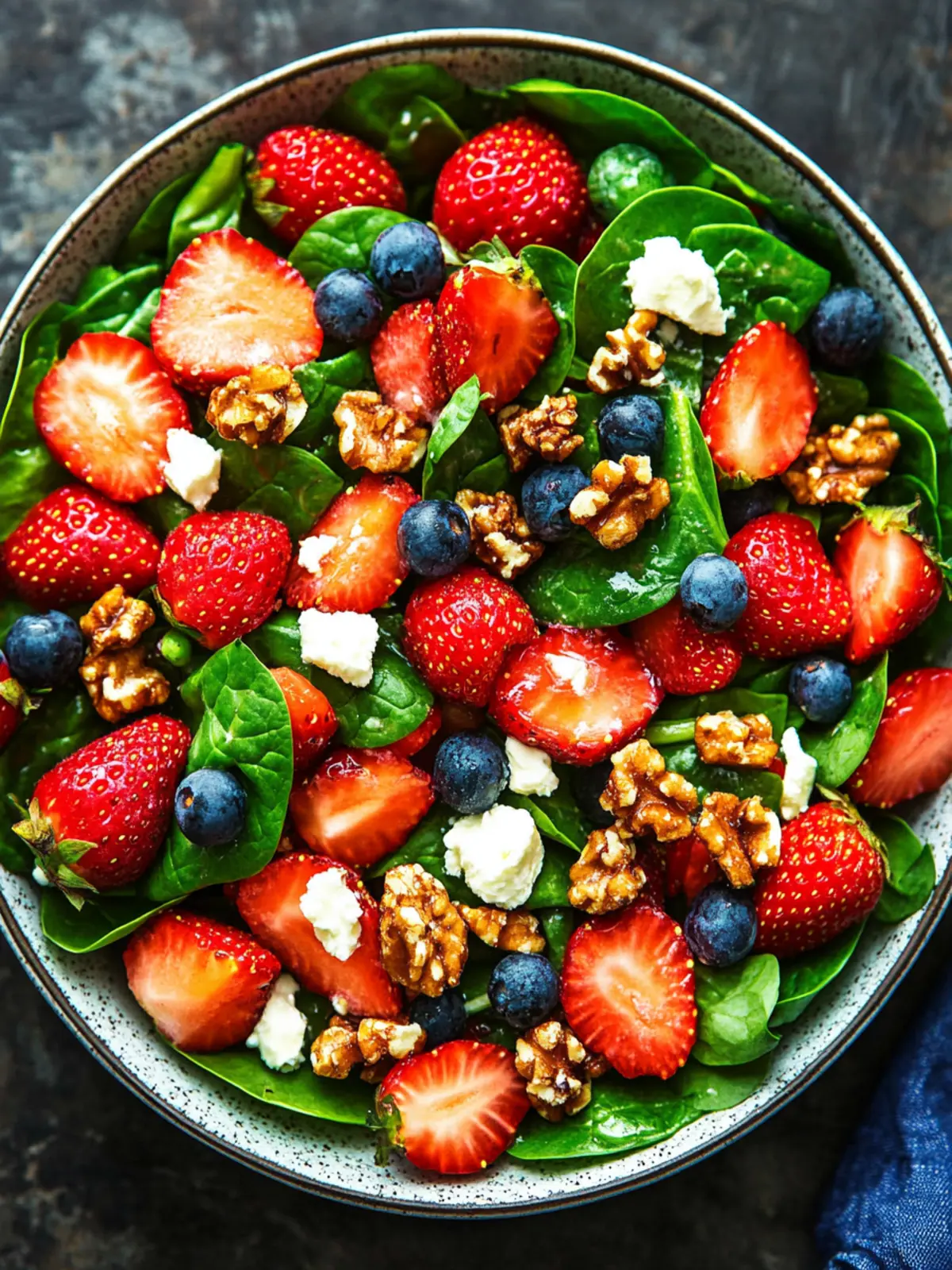 15-Minute Strawberry Spinach Salad