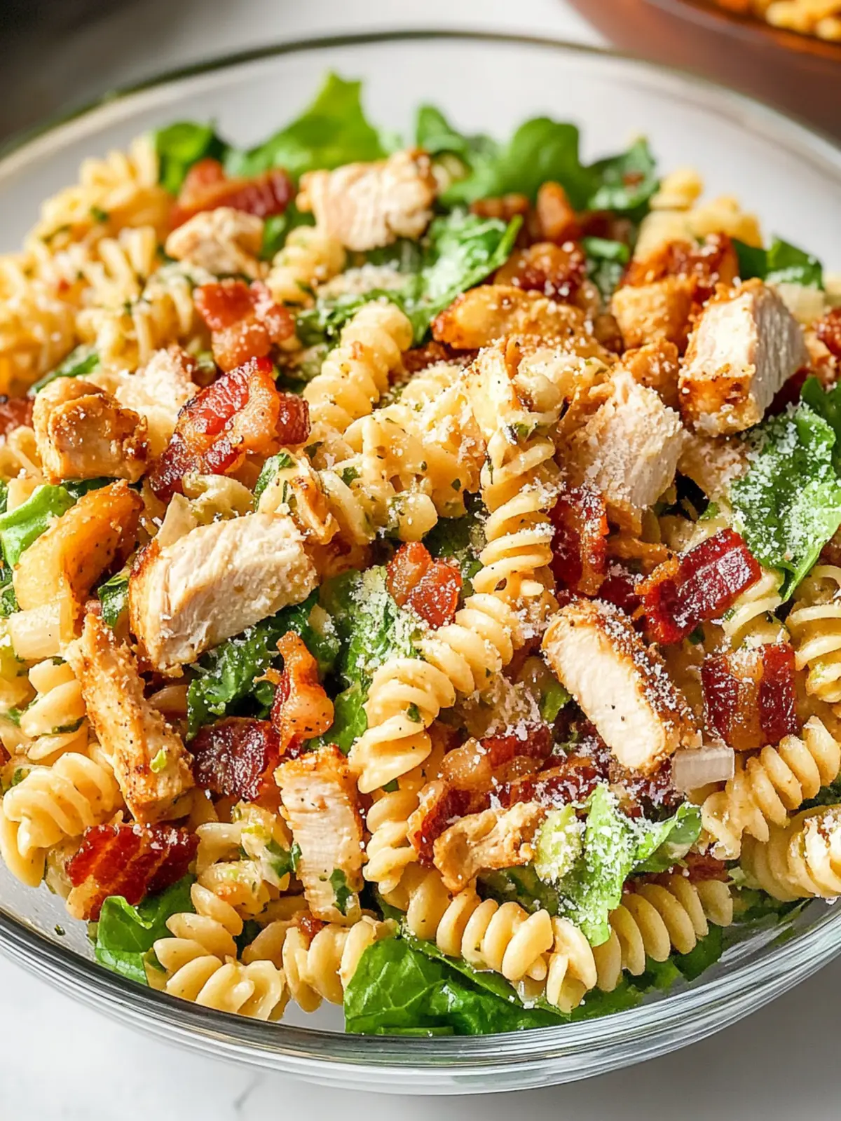 Chicken Bacon Ranch Pasta Salad