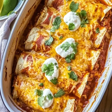 High Protein Breakfast Enchiladas