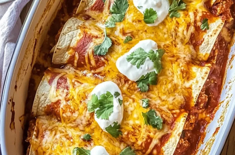 High Protein Breakfast Enchiladas