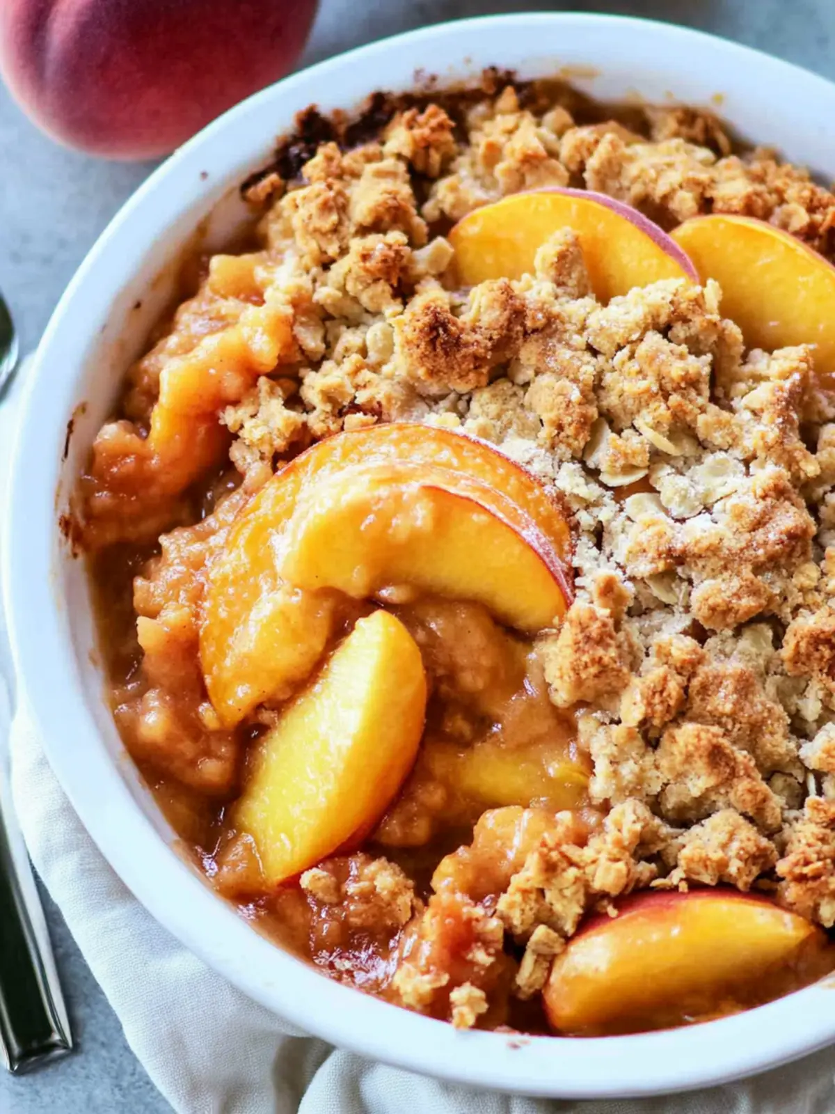 BEST Peach Crisp