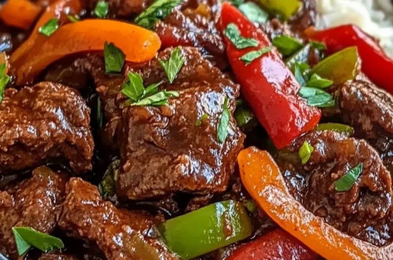 Savory Slow Cooker Pepper Steak