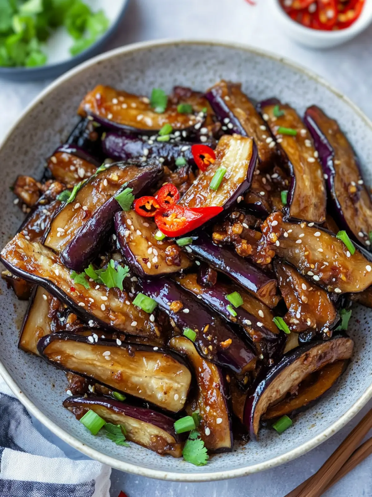 Chinese Hoisin Eggplant Stir-fry