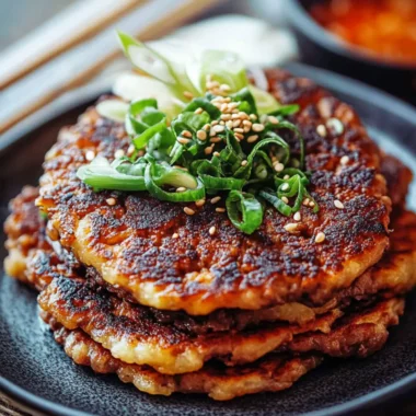 Hearty Korean Beef Patty Pancakes