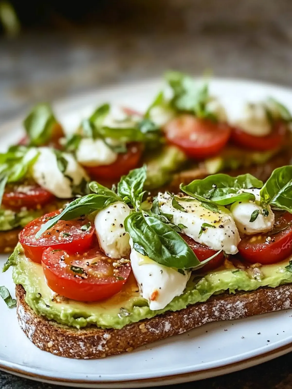 Caprese Avocado Toast