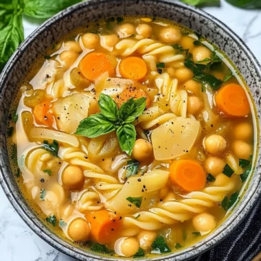 Cozy Vegan Chickpea Noodle Soup for Happy Moods 9 Vegan Chickpea Noodle Soup